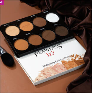 Flawless Ivy matifying powder palette 8-in-1